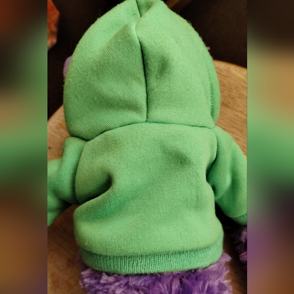 -The Petting Zoo Purple Hanging Monkey 1994 NASA Green Hoodie Plush 18in - Picture 13 of 16